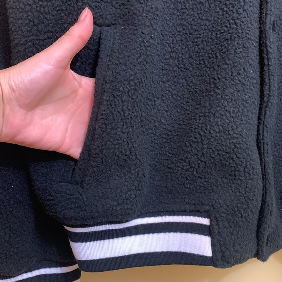 BP. | High Pile Fleece Unisex Varsity Casual Bomber Baseball Letterman Jacket M - Picture 9 of 17